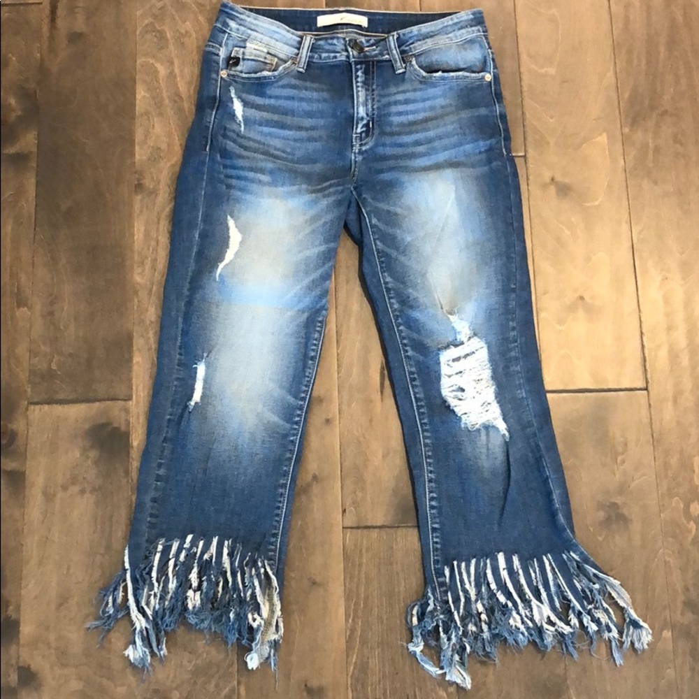 Kancan cropped flare Jeans